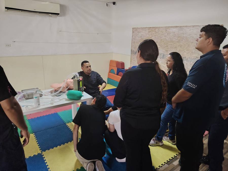 Demostración de equipo de ventilación