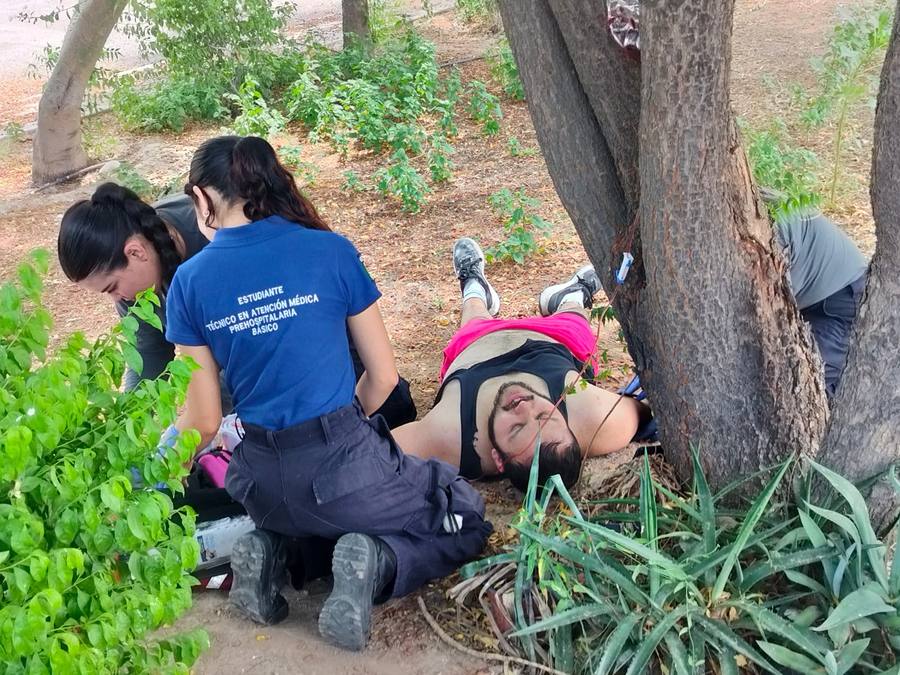 Estudiante de TAMP practicando en campo